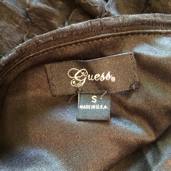 RUFFLE BLACK MINI DRESS - Picture 3 of 4